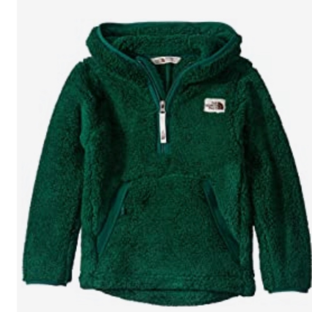 The north face campshire hoodie. New with tags. Size S (7-8). Green